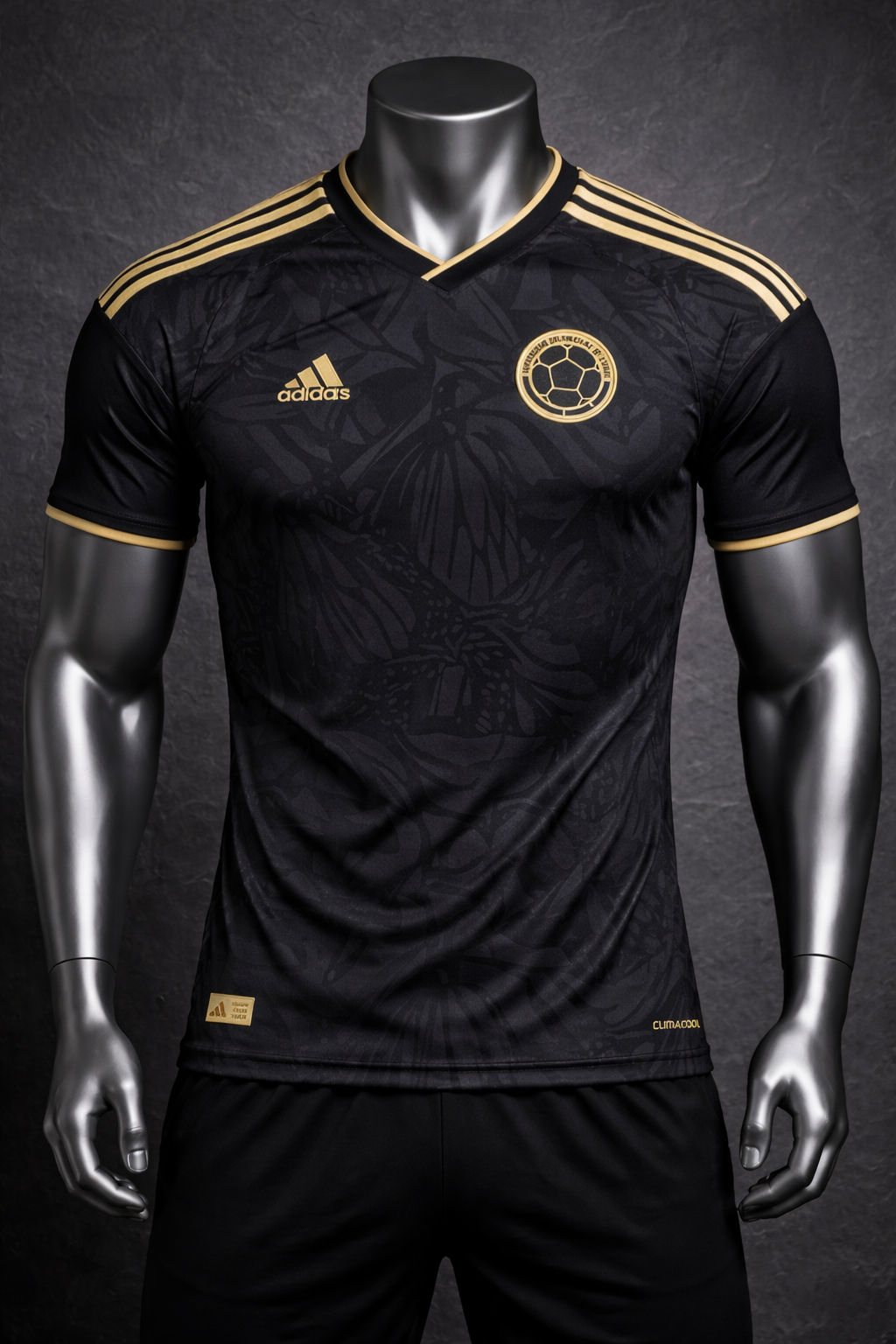 CAMISETA COLOMBIA ADIDAS BLACK GOLD EDIT